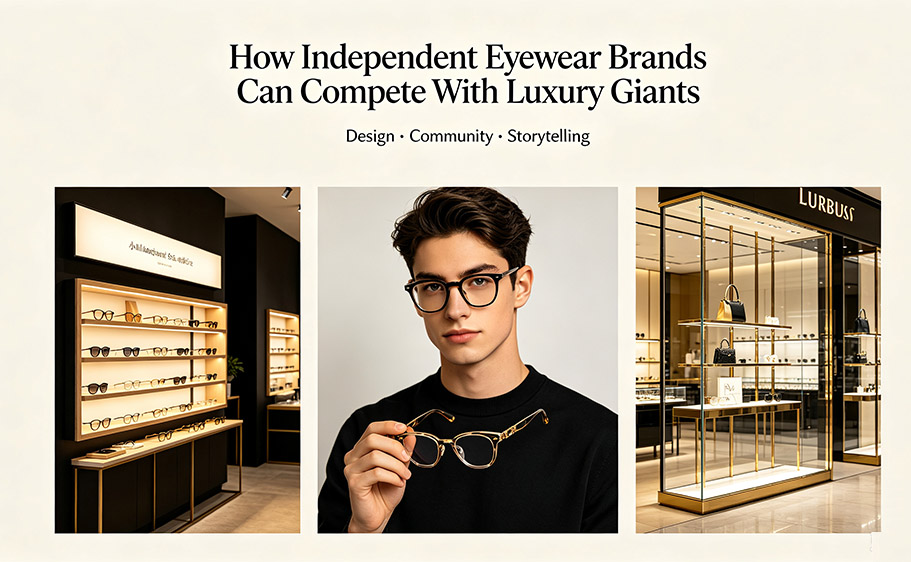 Comment les marques de lunettes indépendantes peuvent rivaliser avec les géants du luxe